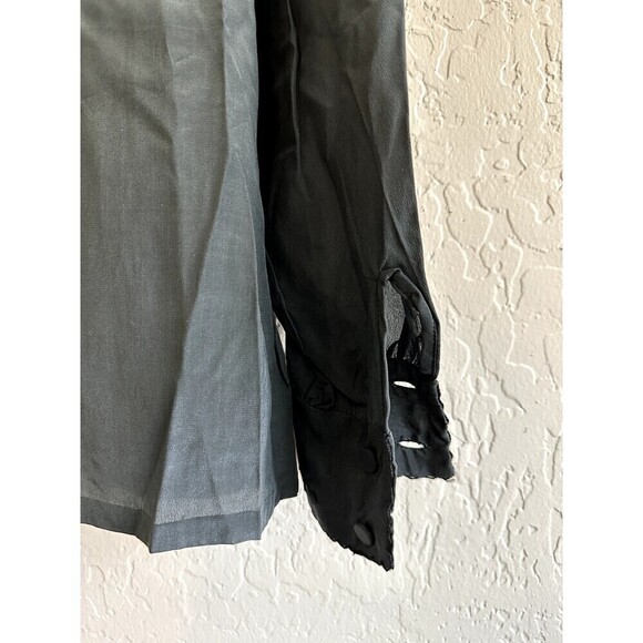 Vintage Henan Arts & Crafts Womans Silk Button Up Top Size 38 Rare 60s - Picture 13 of 14